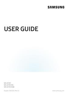 Samsung Galaxy A17 manual. Camera Instructions.